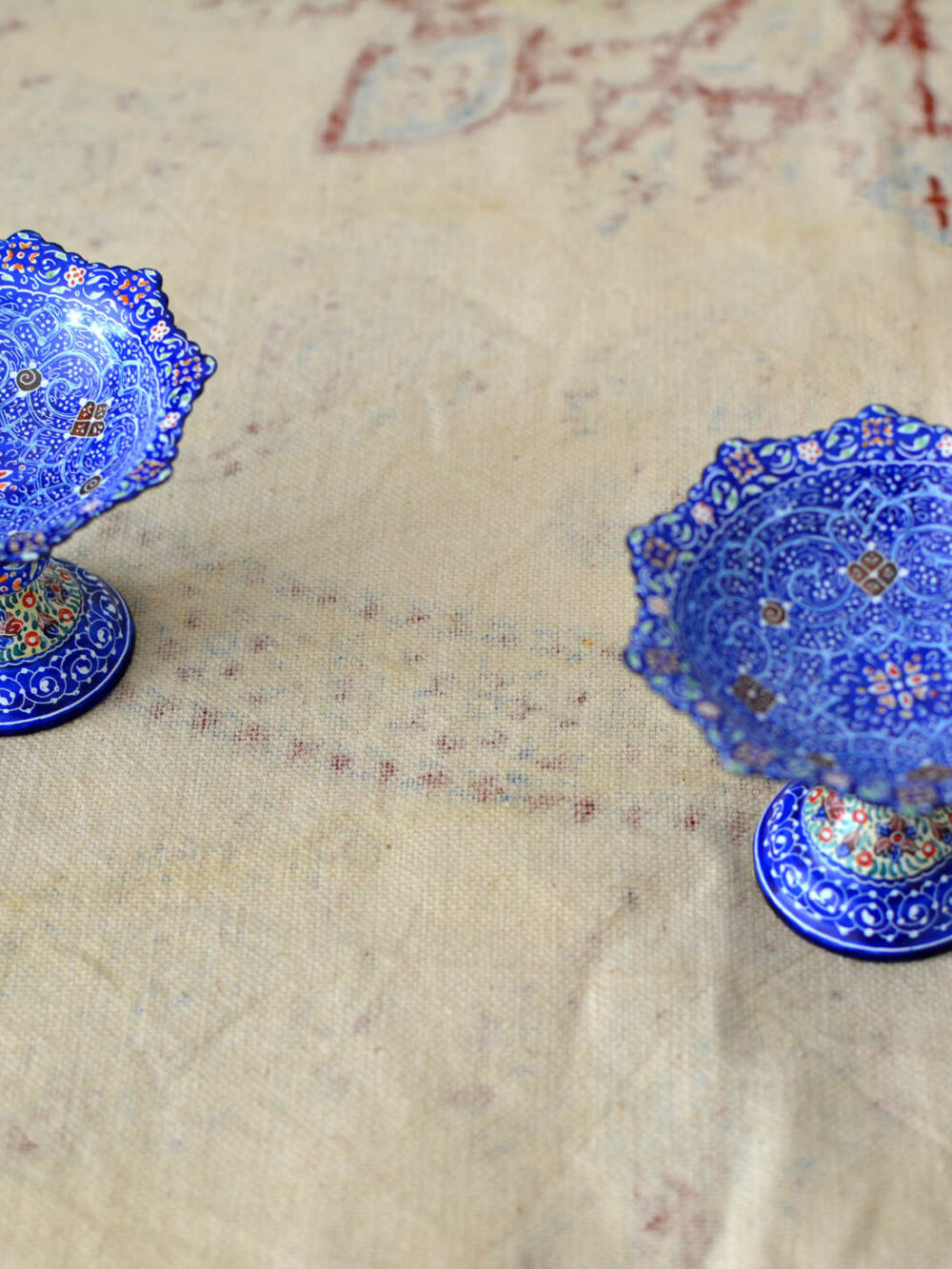 Set of 2 Hand-Painted Enamels