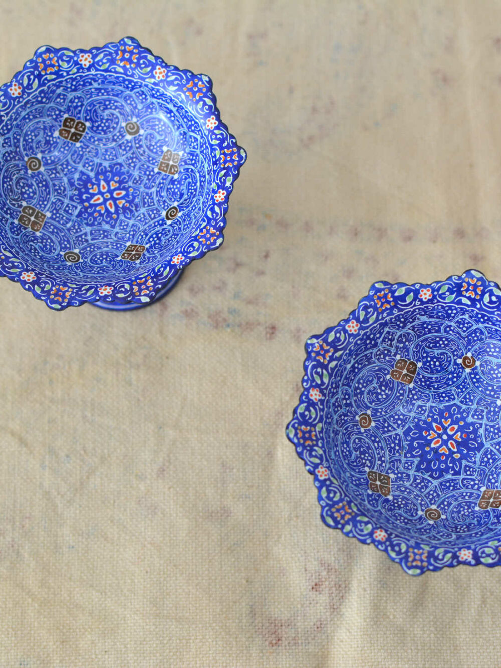 Set of 2 Hand-Painted Enamels
