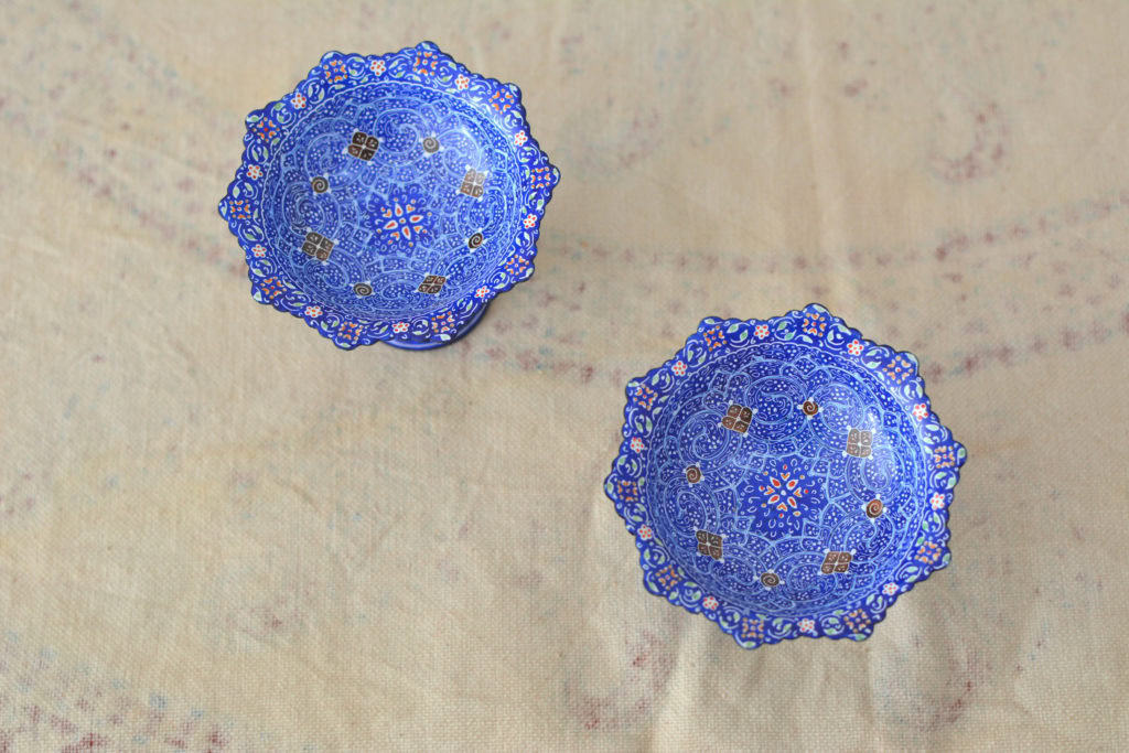 Set of 2 Hand-Painted Enamels