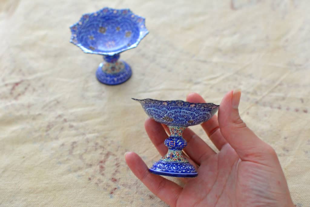 Set of 2 Hand-Painted Enamels