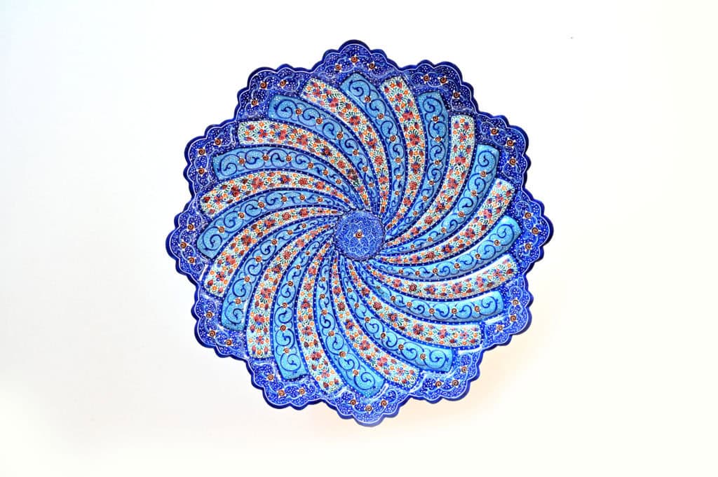 Copper Hand-Paint Enamelled Plate