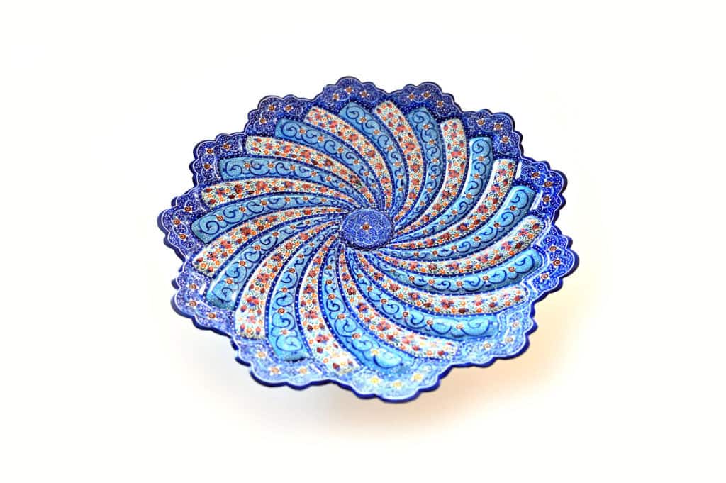 Copper Hand-Paint Enamelled Plate