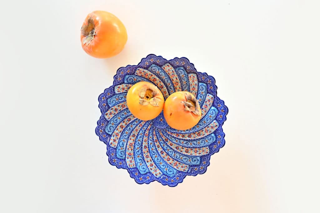 Copper Hand-Paint Enamelled Plate