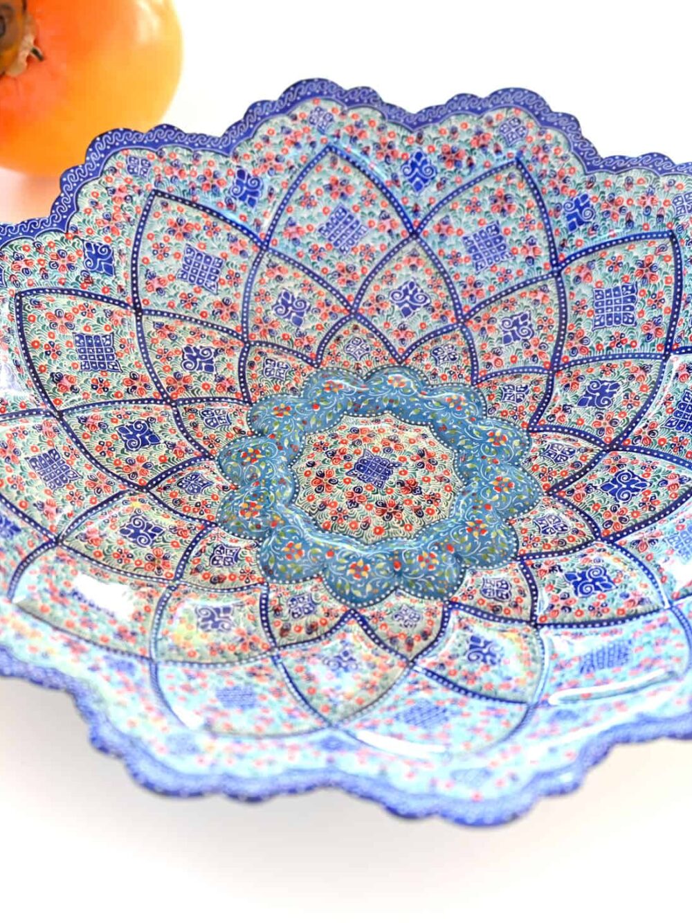 Hand-Painted Copper Bowl (Minakari)