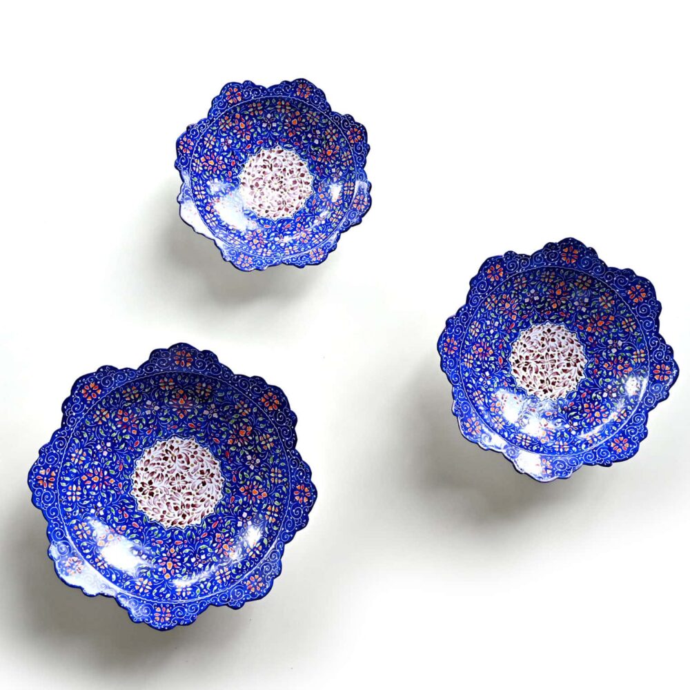 Hand-Painted Enamel Bowls (Minakari)