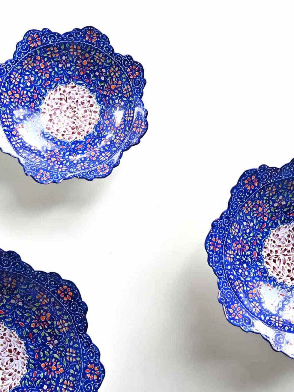 Hand-Painted Enamel Bowls (Minakari)