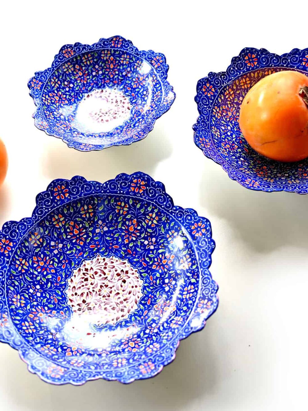 Hand-Painted Enamel Bowls (Minakari)