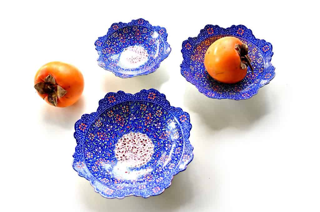 Hand-Painted Enamel Bowls (Minakari)