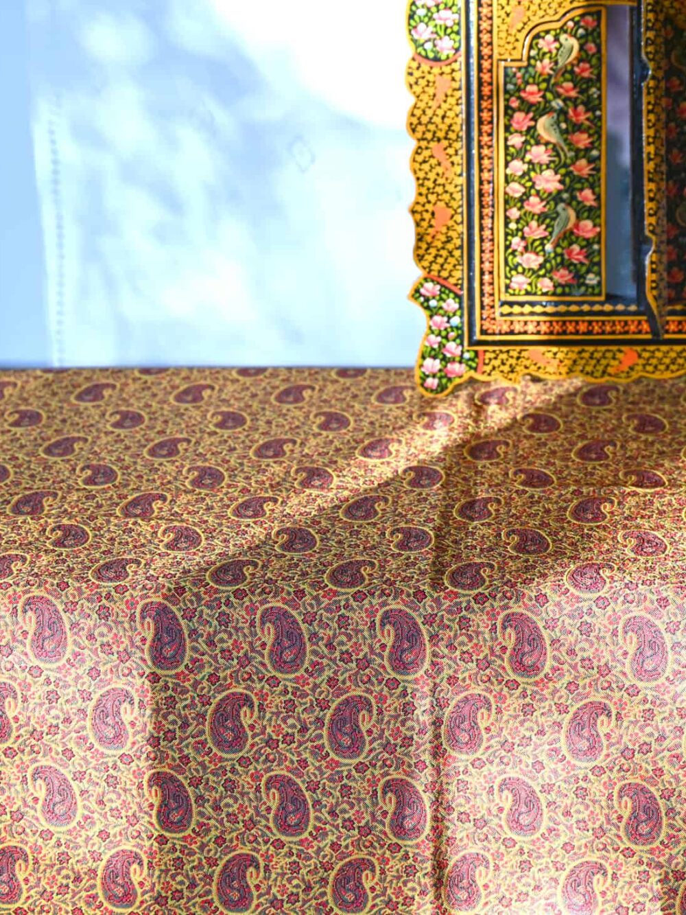Yellow Floral Termeh Tablecloth