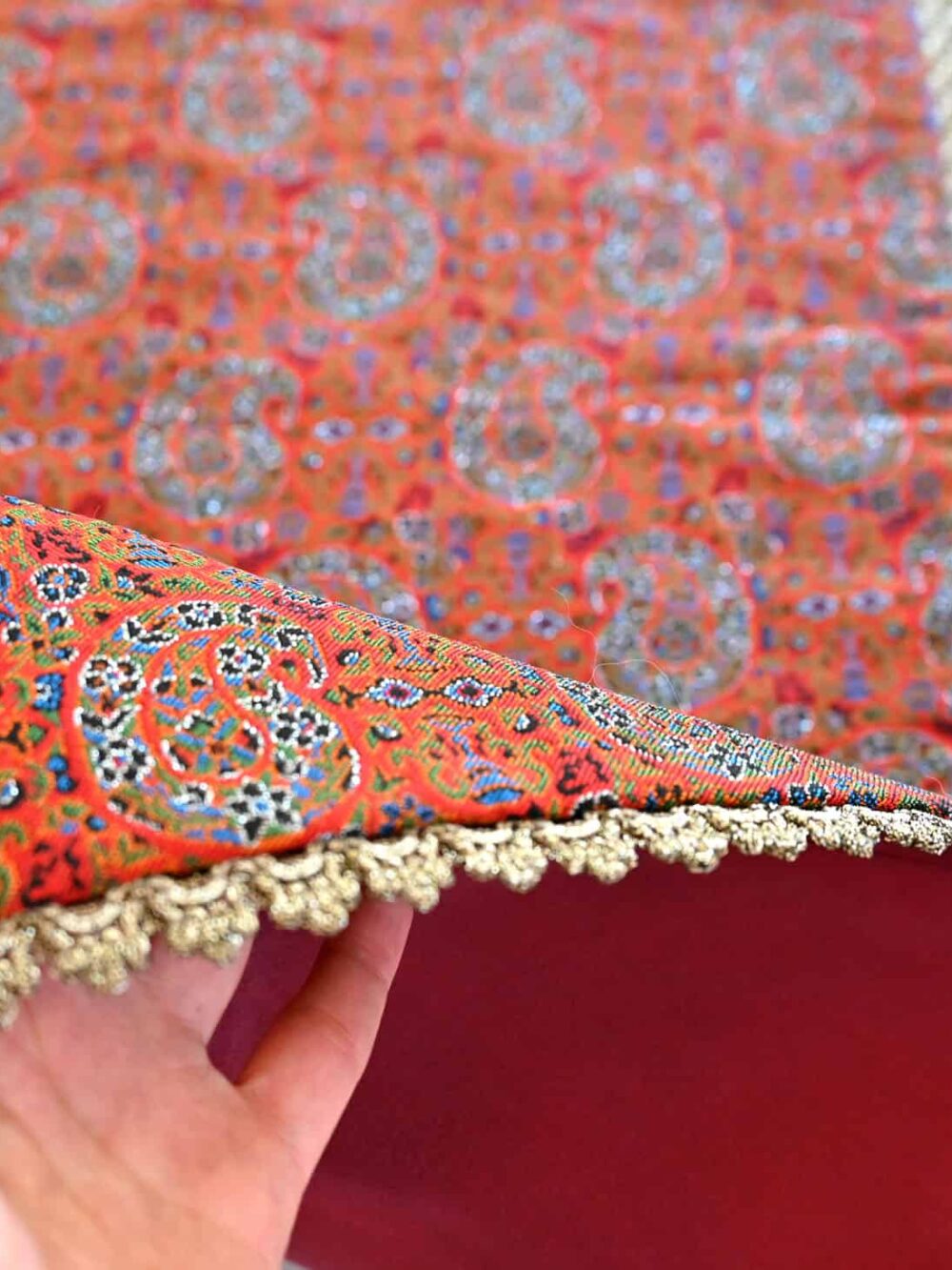Red Floral Termeh Tablecloth