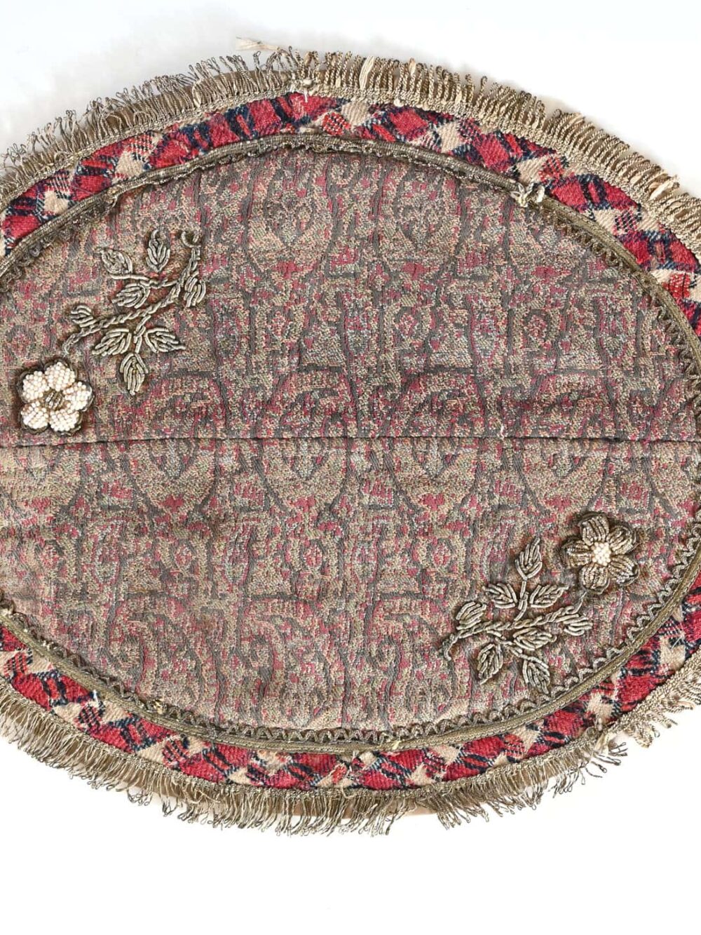 1800s oval Termeh tablecloth