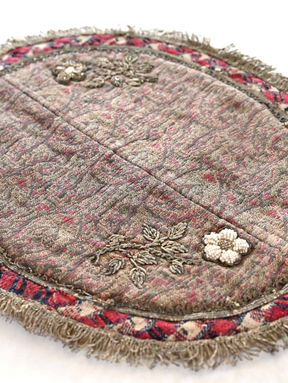 1800s oval Termeh tablecloth