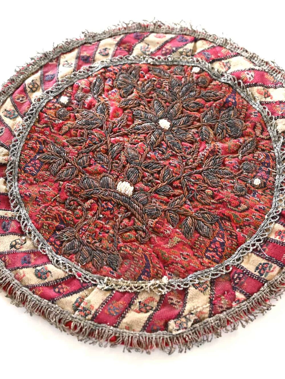 1800s Round Termeh Tablecloth