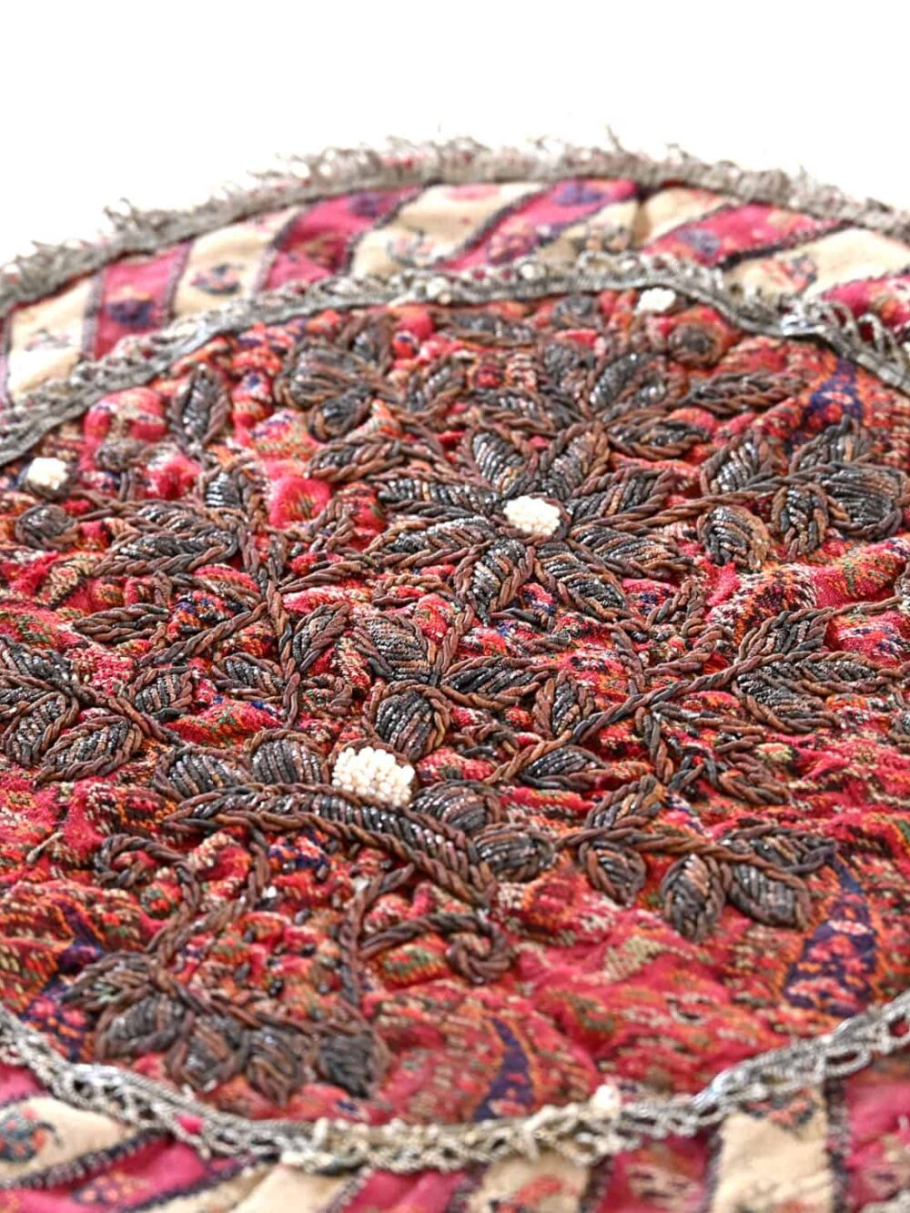 1800s Round Termeh Tablecloth