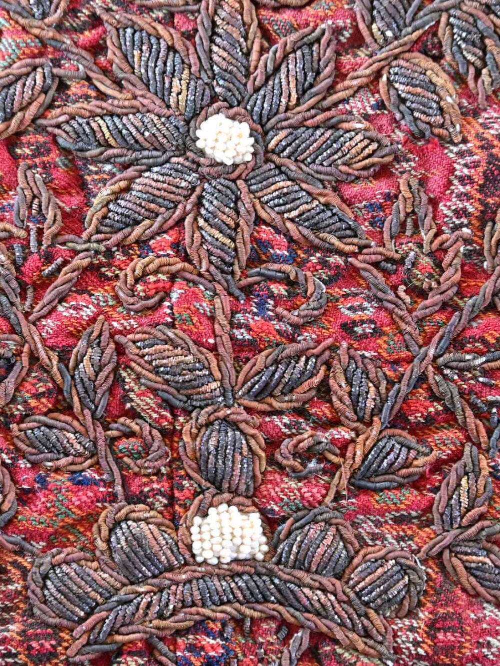 1800s Round Termeh Tablecloth