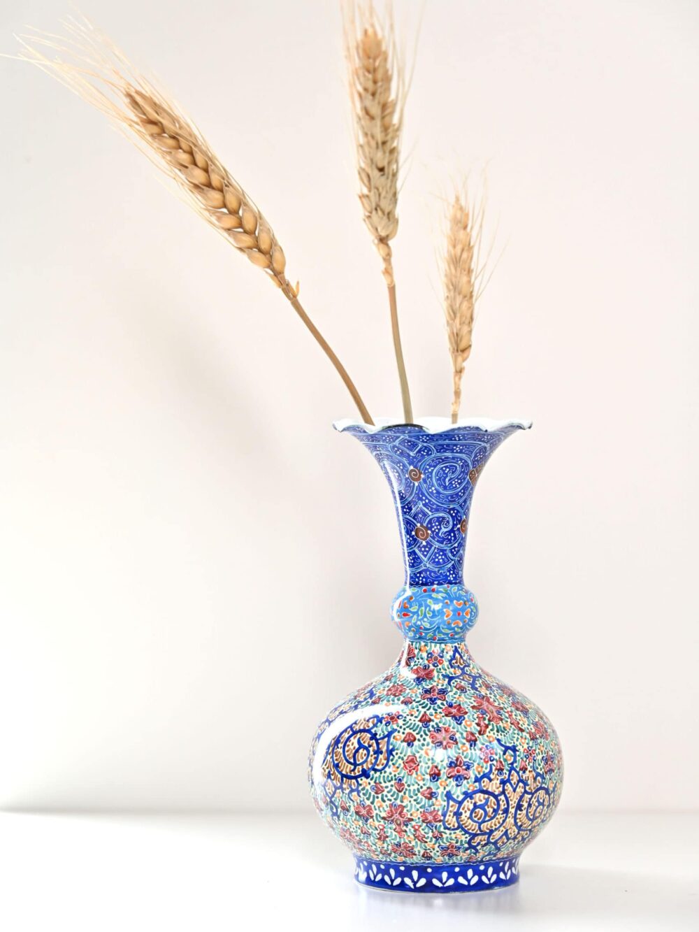 Hand-Painted Enamel Vase (Minakari)