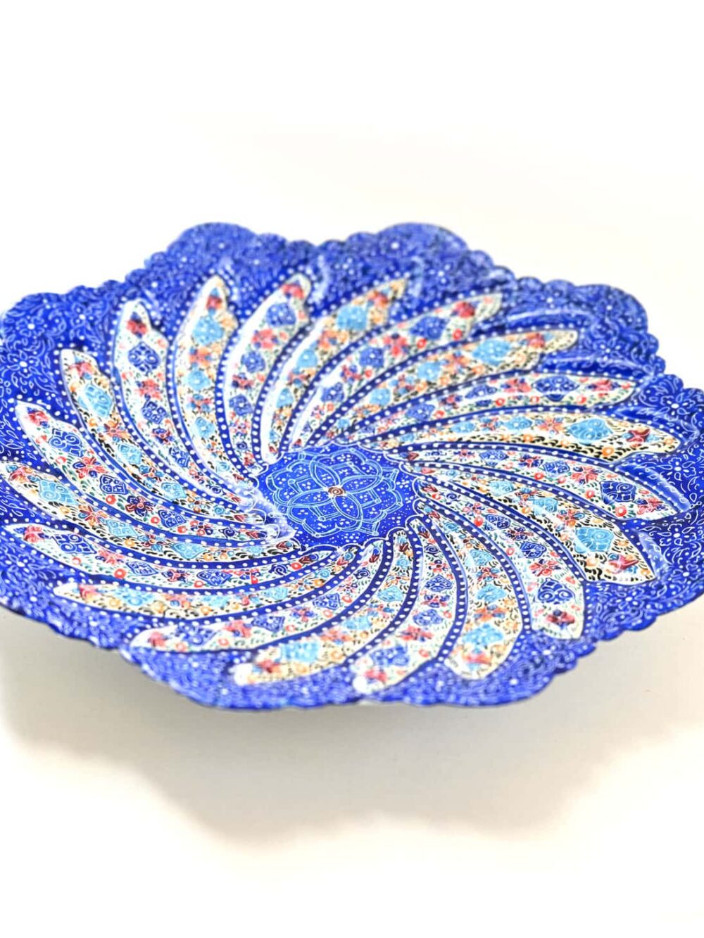 Hand-Painted Enamel Plate (Minakari)