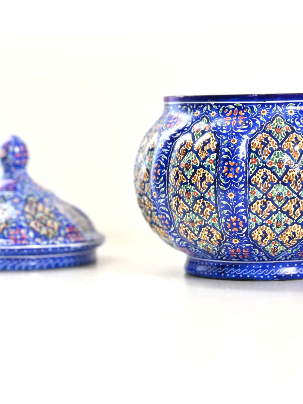 Hand-Painted Enamel Urn (Minakari)