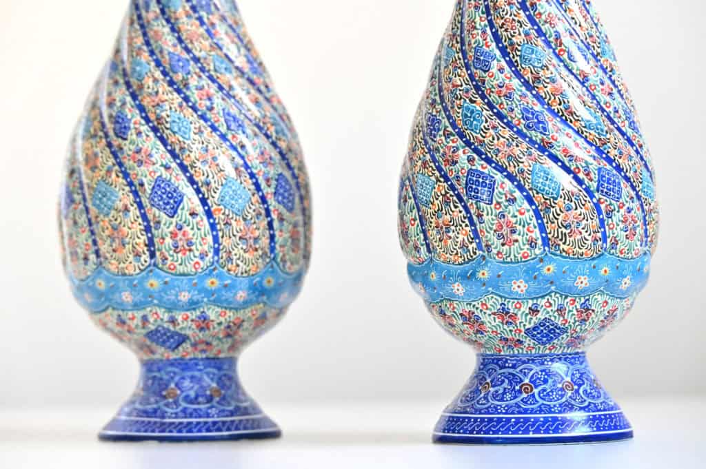 Enamel Copper Vase (Minakari)