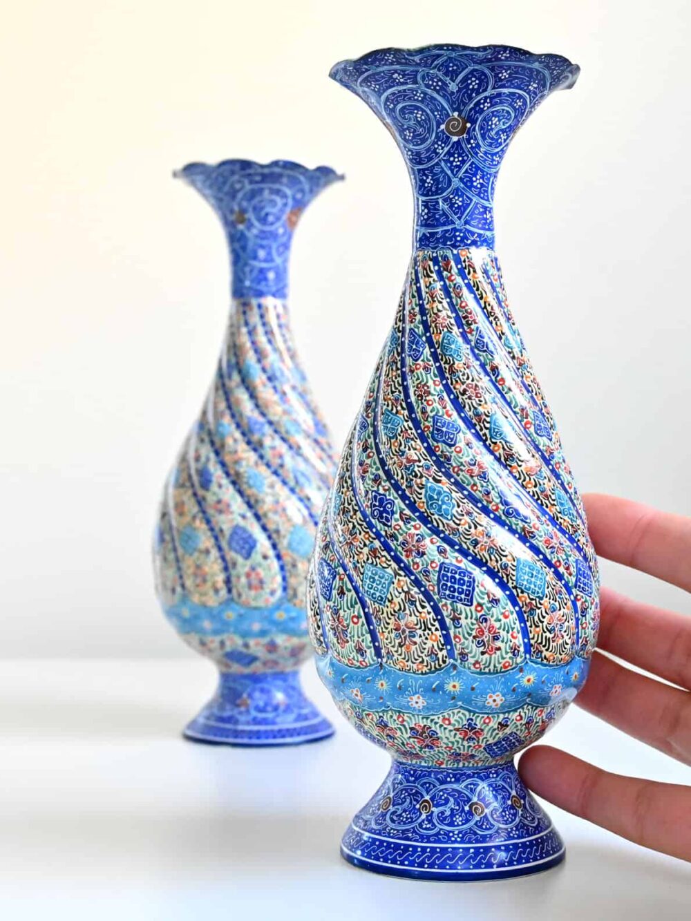 Enamel Copper Vase (Minakari)