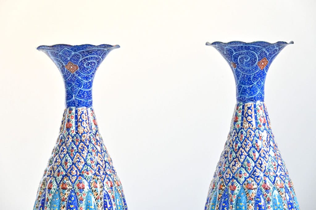 Enamel Copper Vase (Minakari)