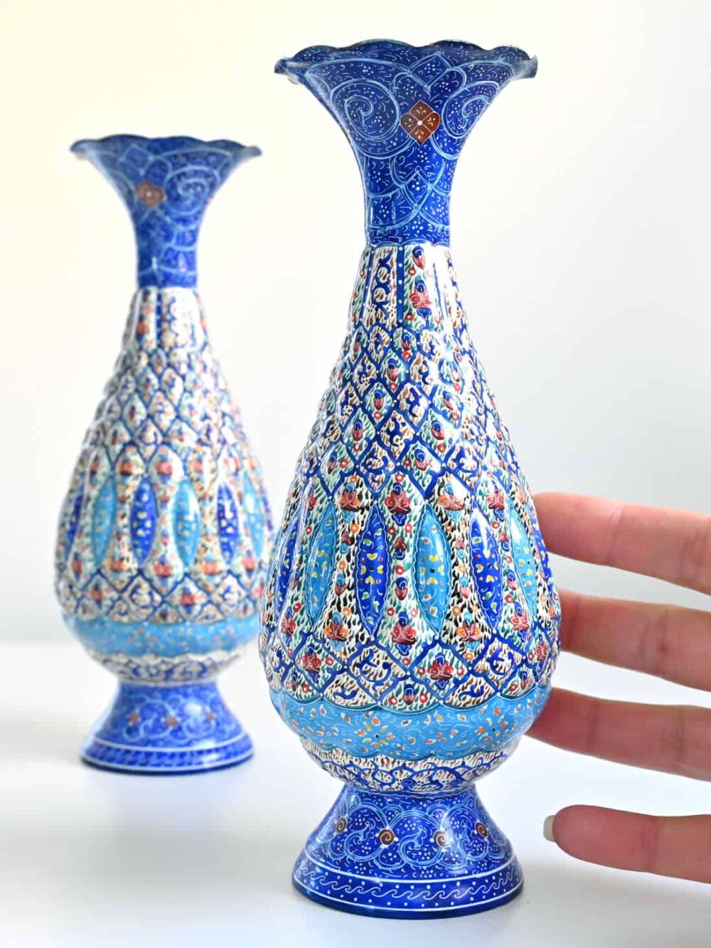 Enamel Copper Vase (Minakari)