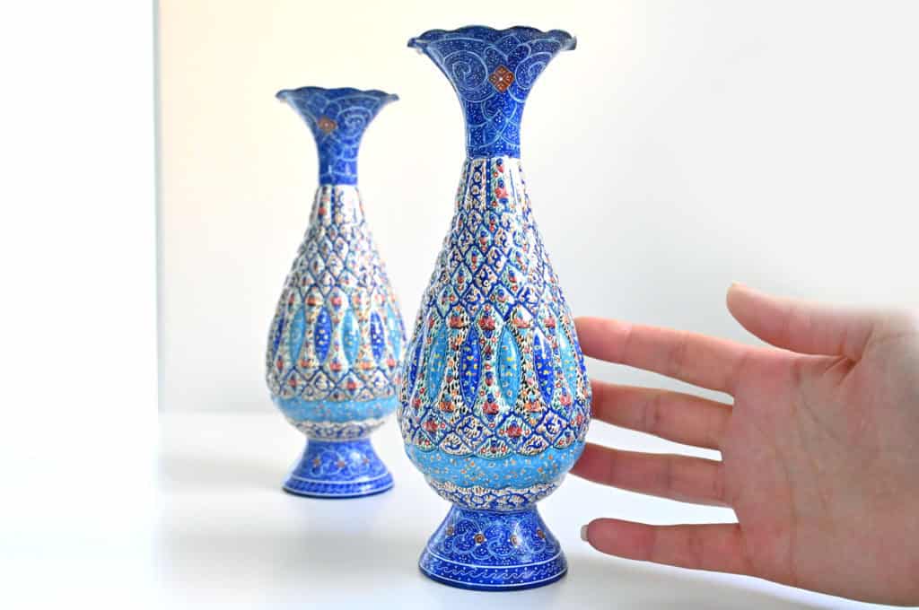 Enamel Copper Vase (Minakari)