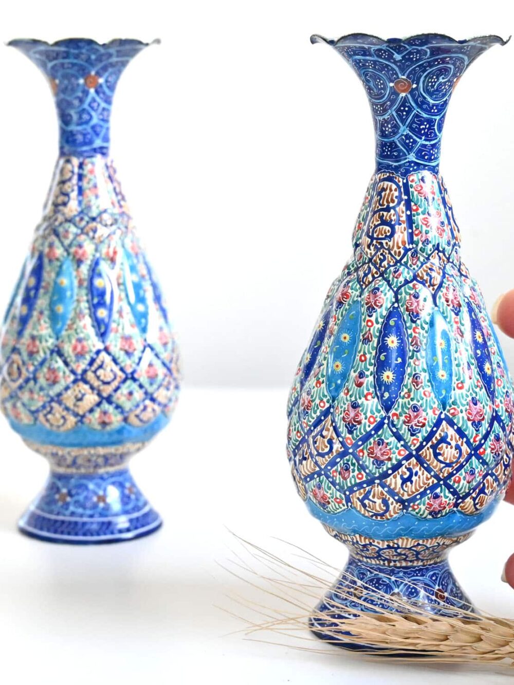 Enamel Copper Vase (Minakari)