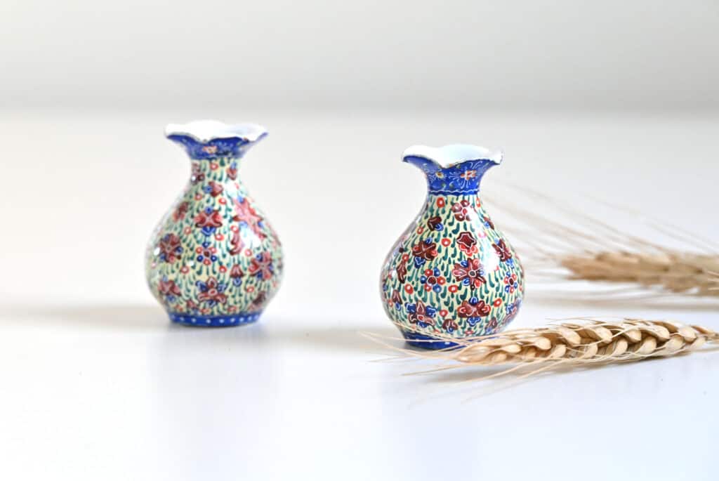 Tiny Decorative Hand-Painted Vases