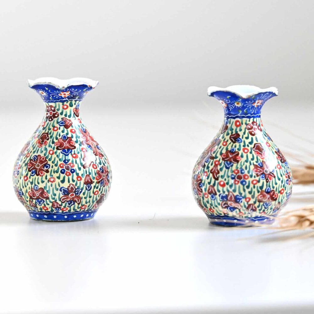 Tiny Decorative Hand-Painted Vases