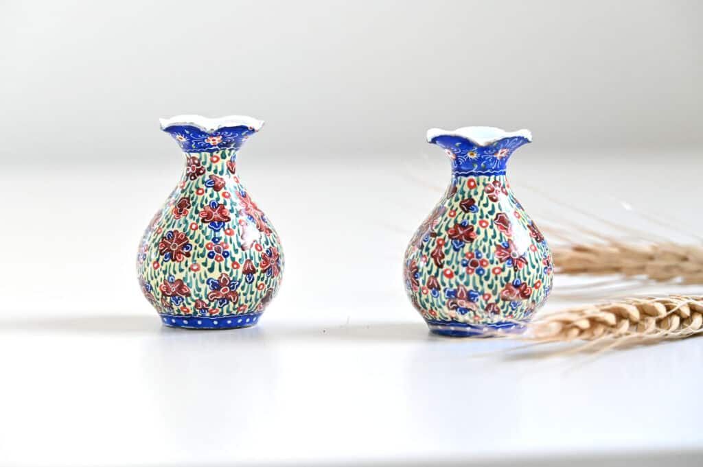 Tiny Decorative Hand-Painted Vases