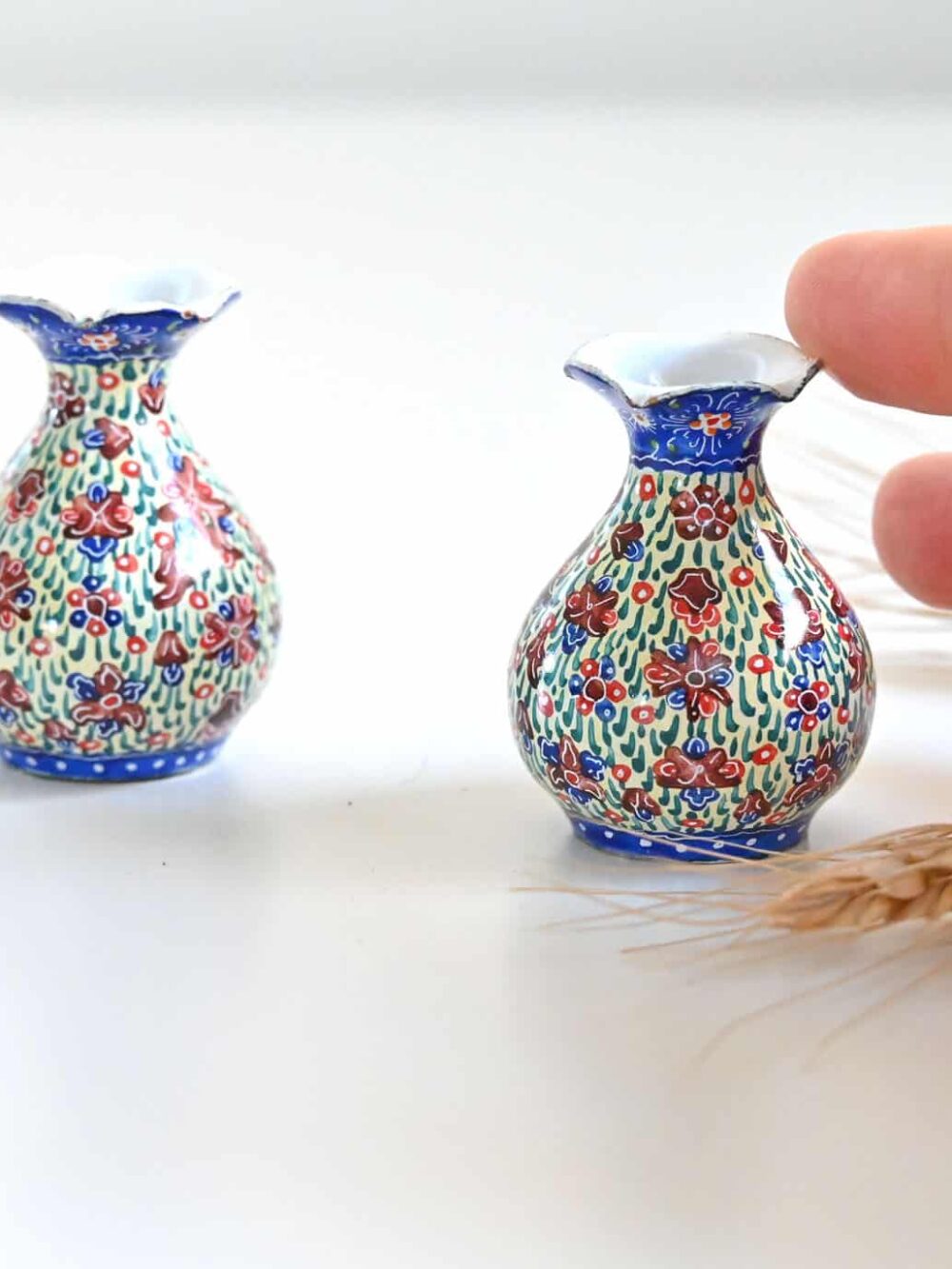 Tiny Decorative Hand-Painted Vases