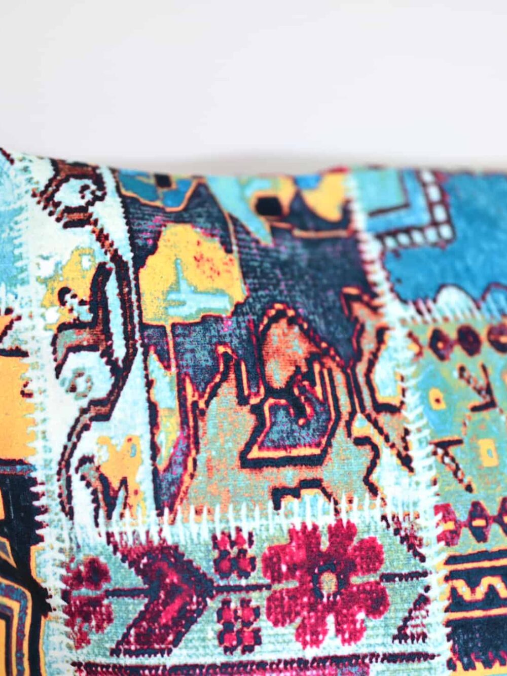 Pars turquoise blue cushion