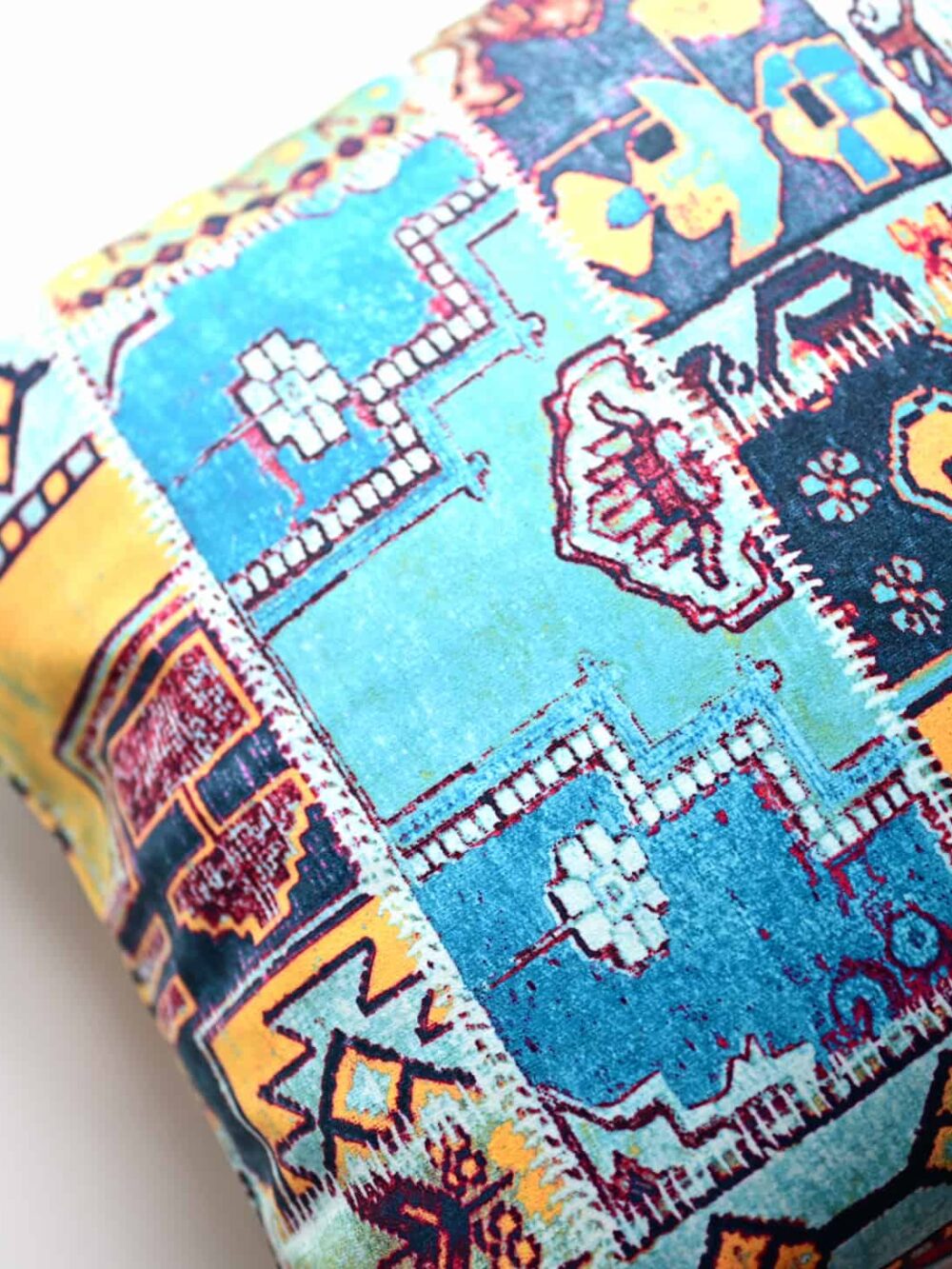 Pars turquoise blue cushion