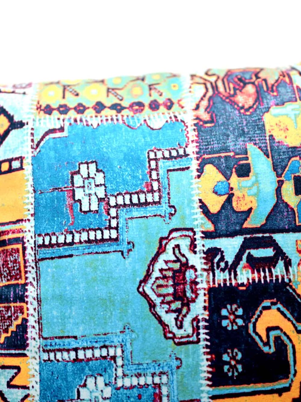 Pars turquoise blue cushion