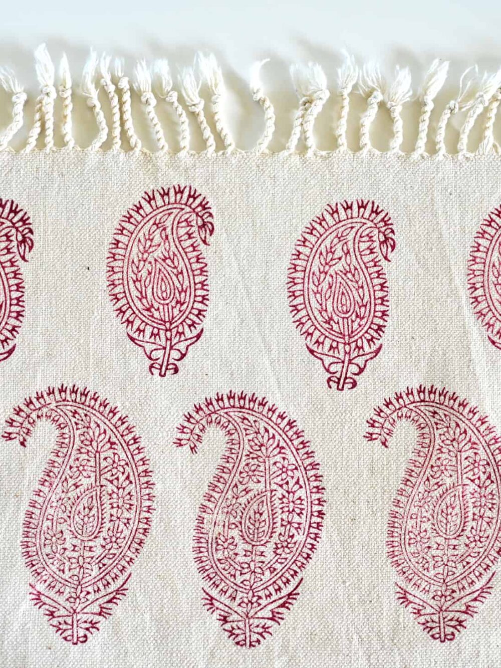 Red Paisley Tablecloth (Ghalamkar)