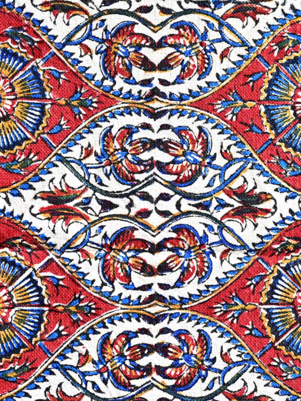Flower Eyes Hand-Blocked Tablecloth