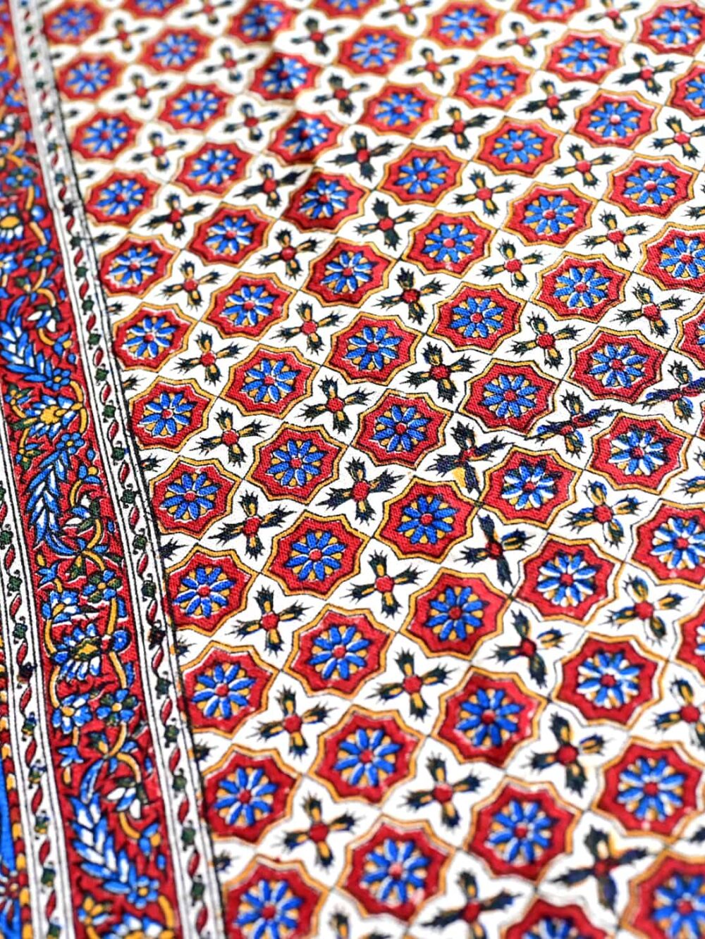Kashi 100*100 Hand-Blocked Tablecloth