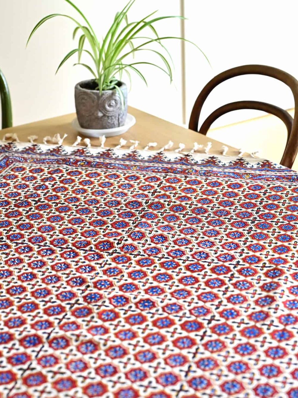Kashi 100*100 Hand-Blocked Tablecloth