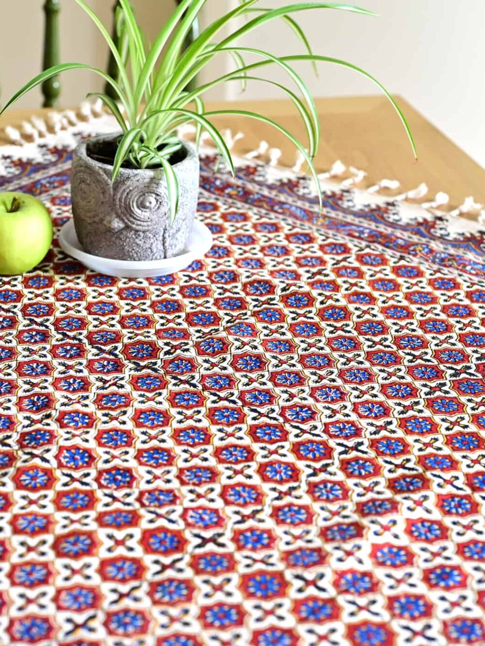 Kashi 100*100 Hand-Blocked Tablecloth