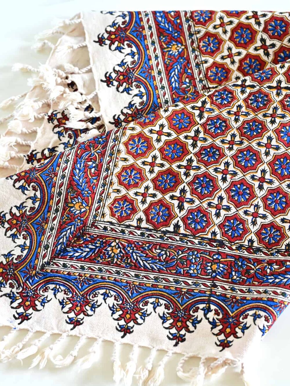 Kashi 100*100 Hand-Blocked Tablecloth