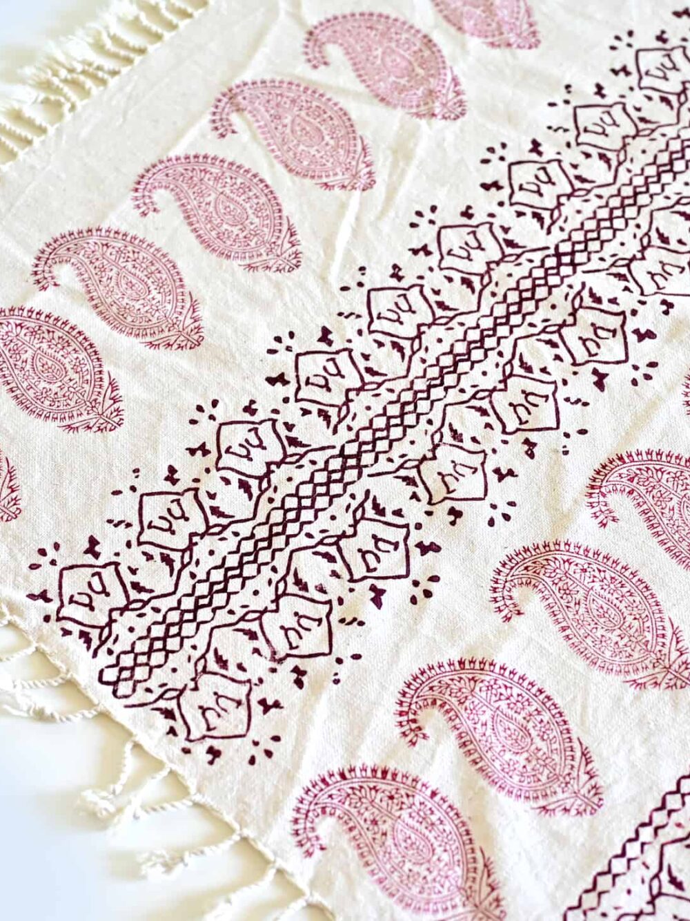 Paisley 50*50 Hand-Blocked Tablecloth