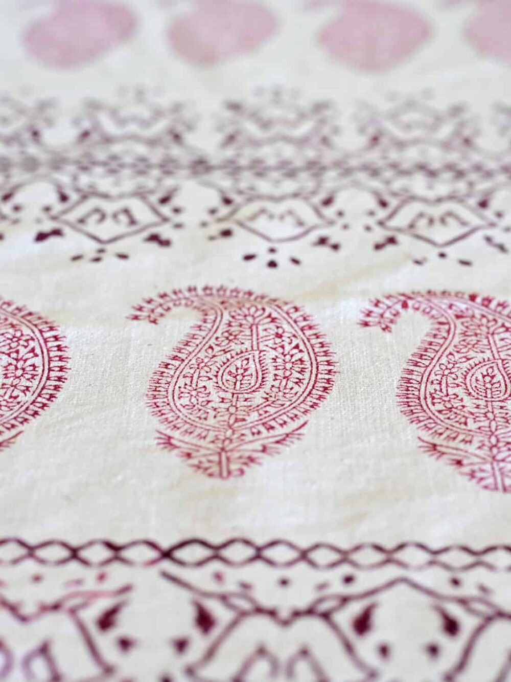 Paisley 50*50 Hand-Blocked Tablecloth