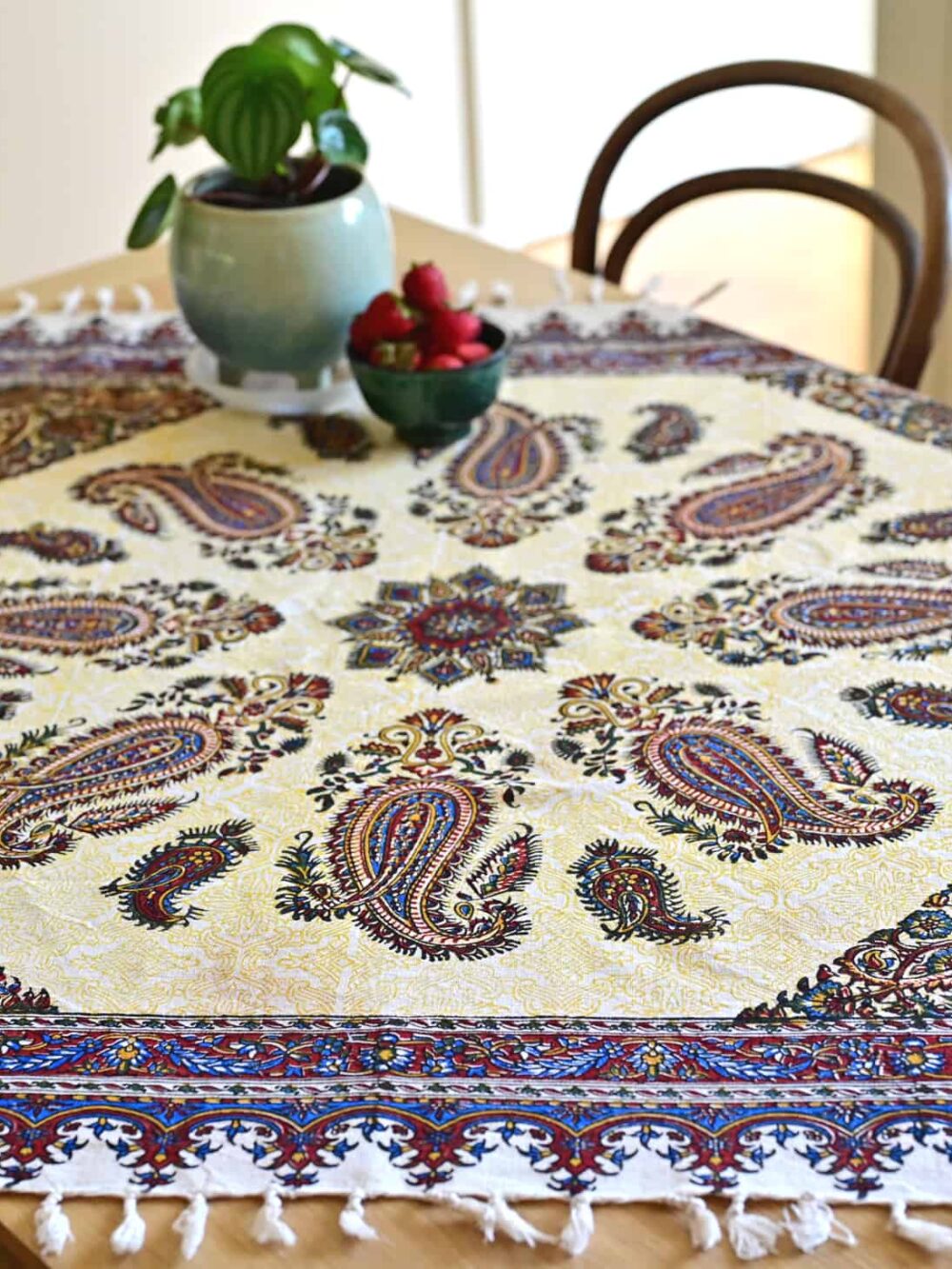 Pateh 100*100 Hand-Blocked Tablecloth