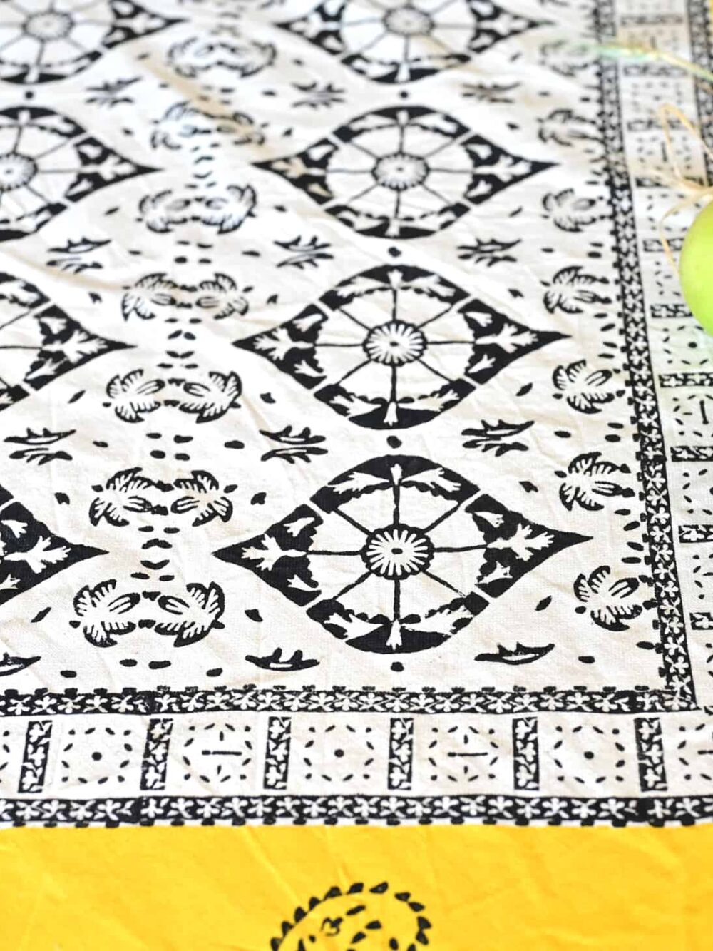 Ghanari Hand-Blocked Cotton Tablecloth