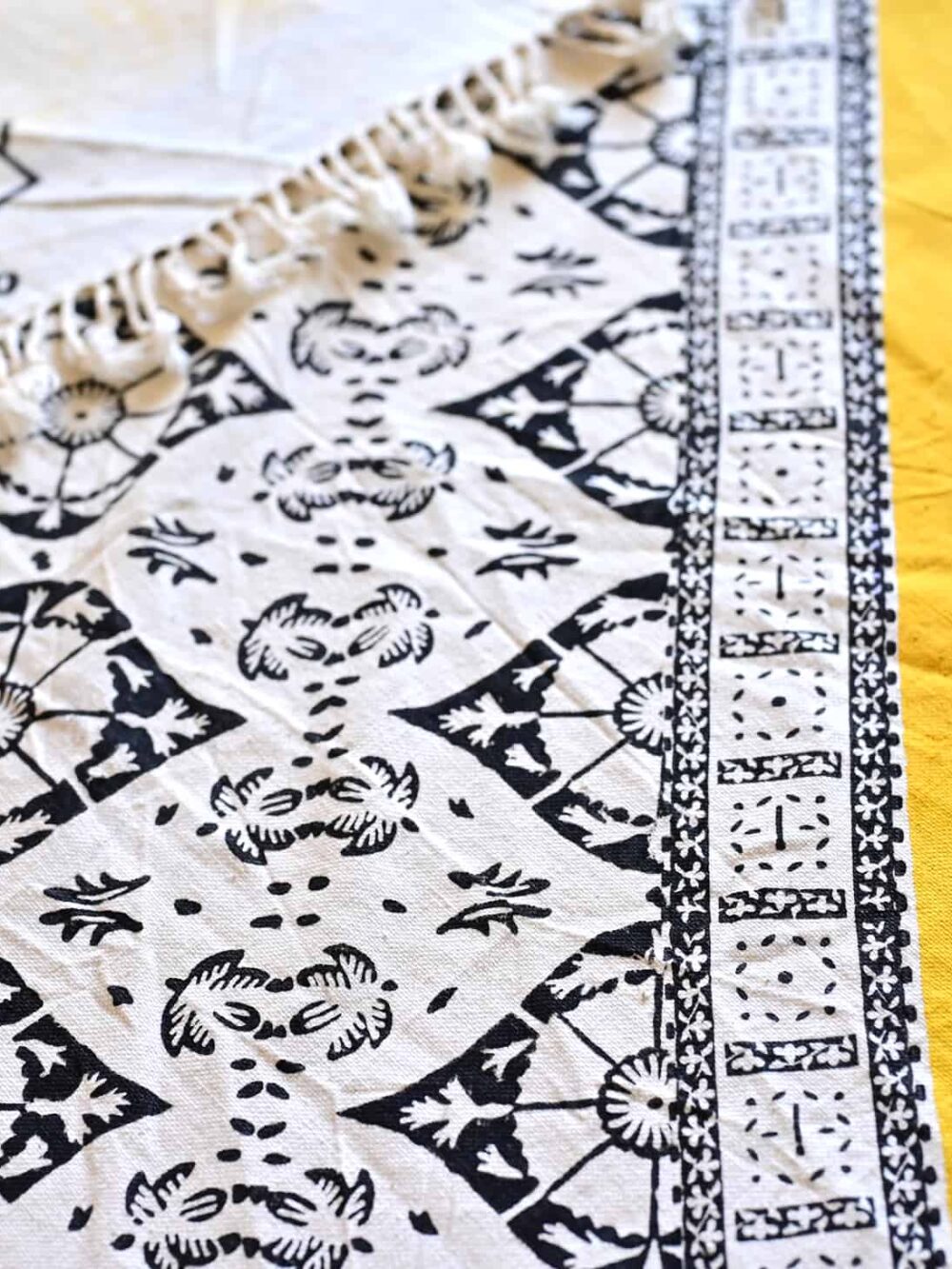 Ghanari Hand-Blocked Cotton Tablecloth