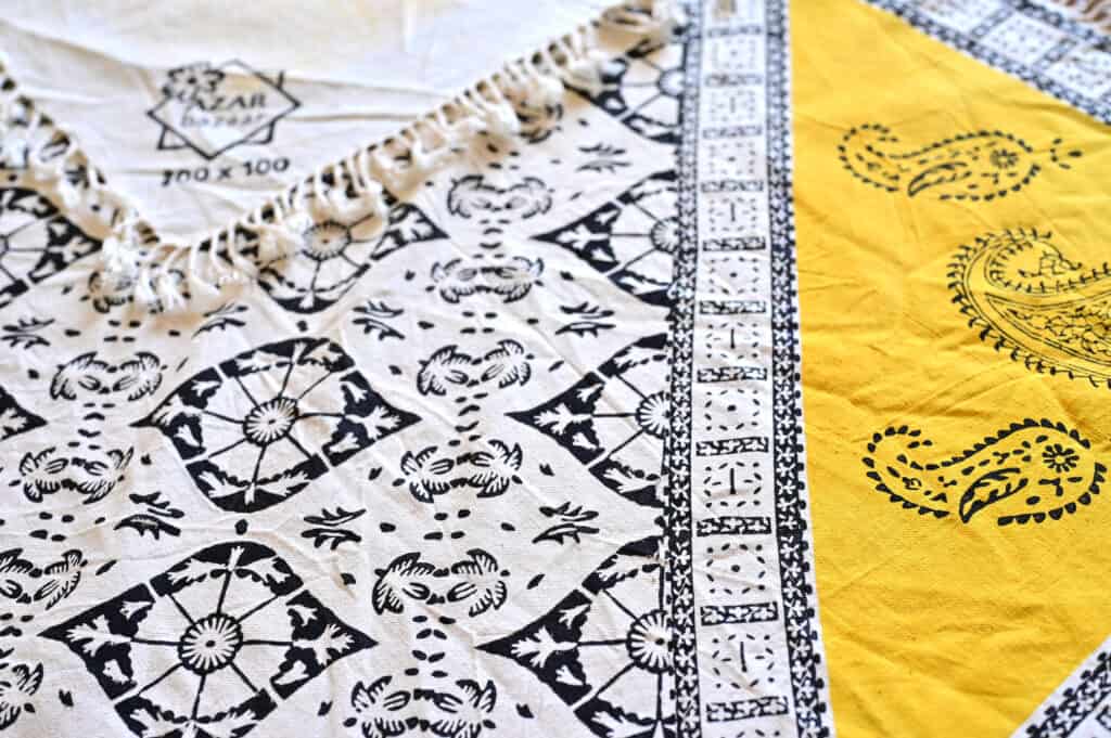 Ghanari Hand-Blocked Cotton Tablecloth