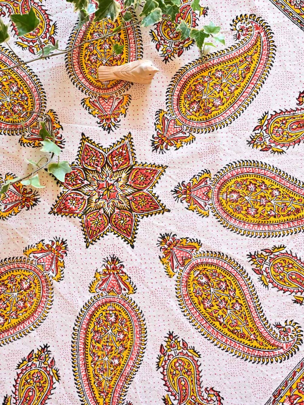 Yellow And Pink Tablecloth