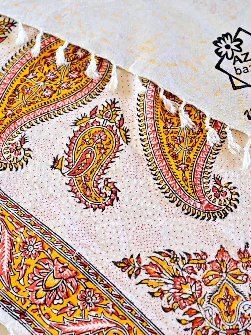 Yellow And Pink Tablecloth