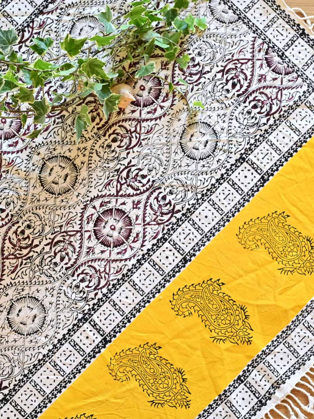 Silk Road Block-Printed Tablecloth